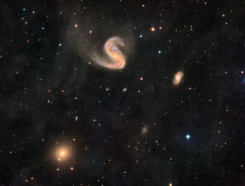 Spiraling Cosmic Galaxies by Vikas Chander — canvas wall art