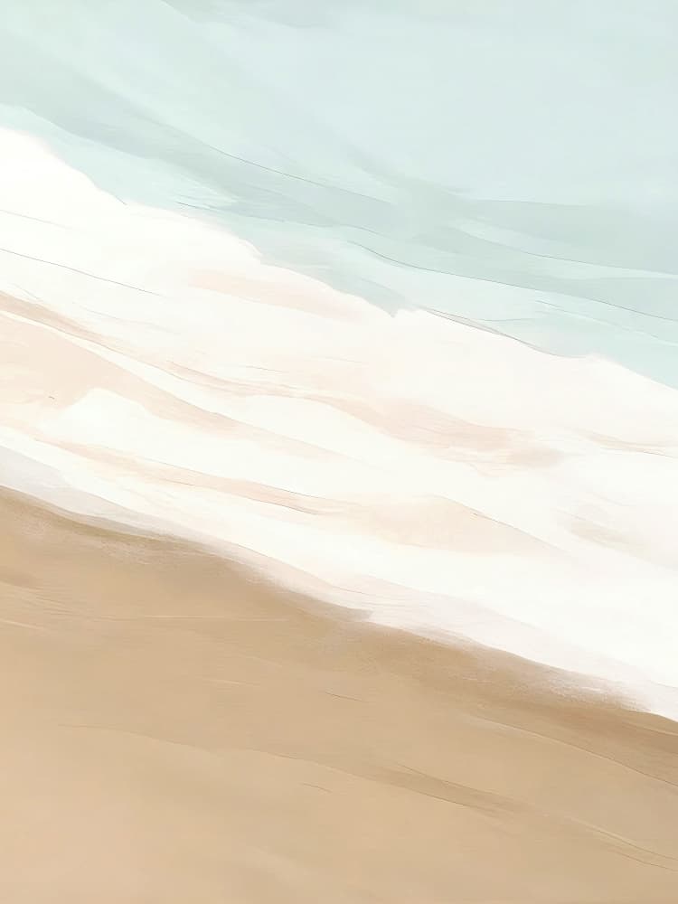 Soft Beach Waves by Alpenglow Workshop — canvas wall art