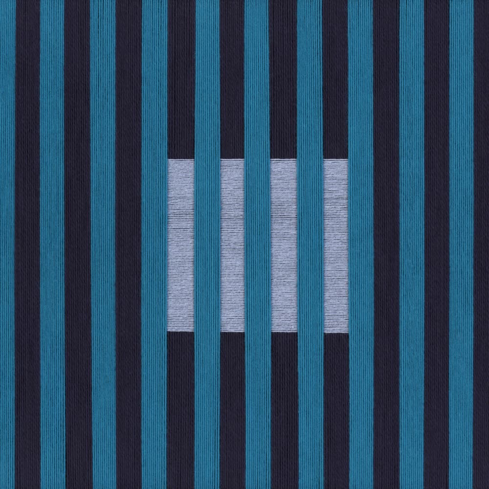 Geometric Blue Illusion by Amanda Mclaurin — canvas wall art