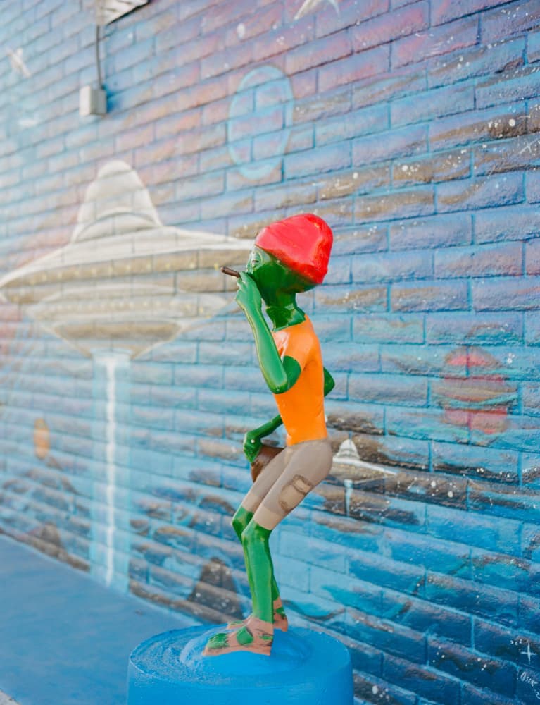Quirky Alien Mural Scene by Bethany Young — canvas wall art