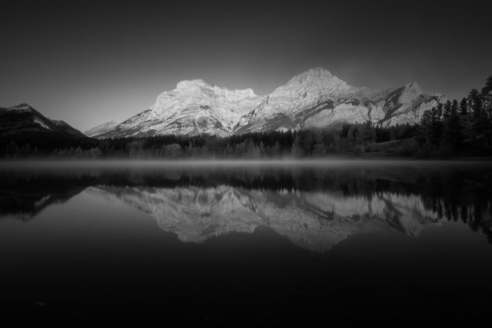 Misty Mountain Reflection by Yongnan Li (李永男) — canvas wall art