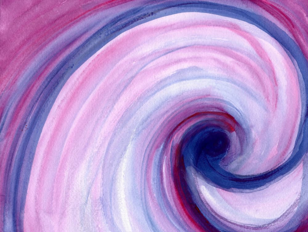 Vibrant Abstract Swirl by Janel Bragg — canvas wall art