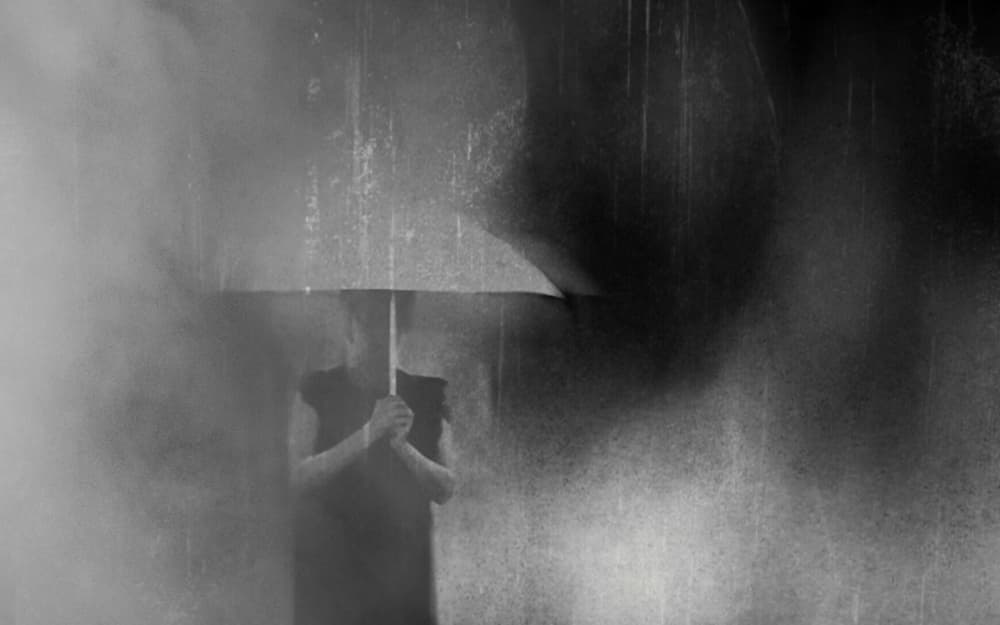 Solitude in the Rain by Lammakmak — canvas wall art