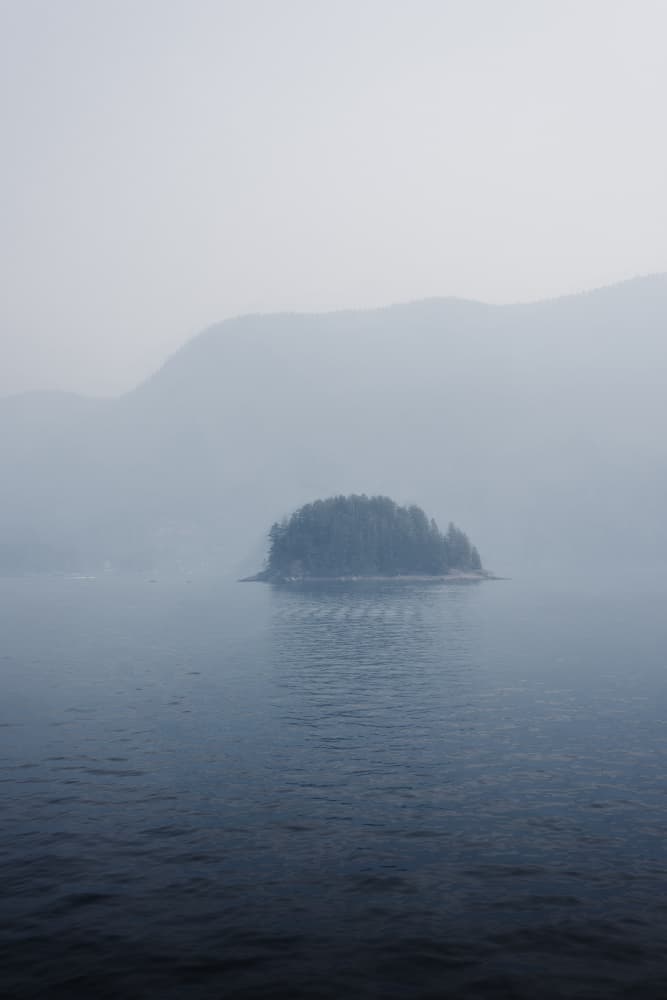 Misty Island Serenity by Lynann Colligan — canvas wall art