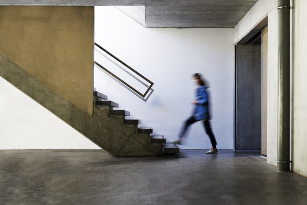 Modern Staircase Motion by Jurij Bizjak — canvas wall art