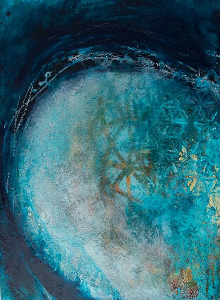 Abstract Ocean Flow by Deb Chaney — canvas wall art