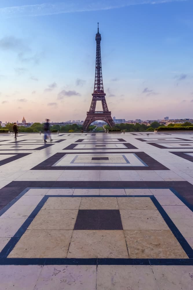 Paris Eiffel Tower Morning by Melanie Viola — canvas wall art