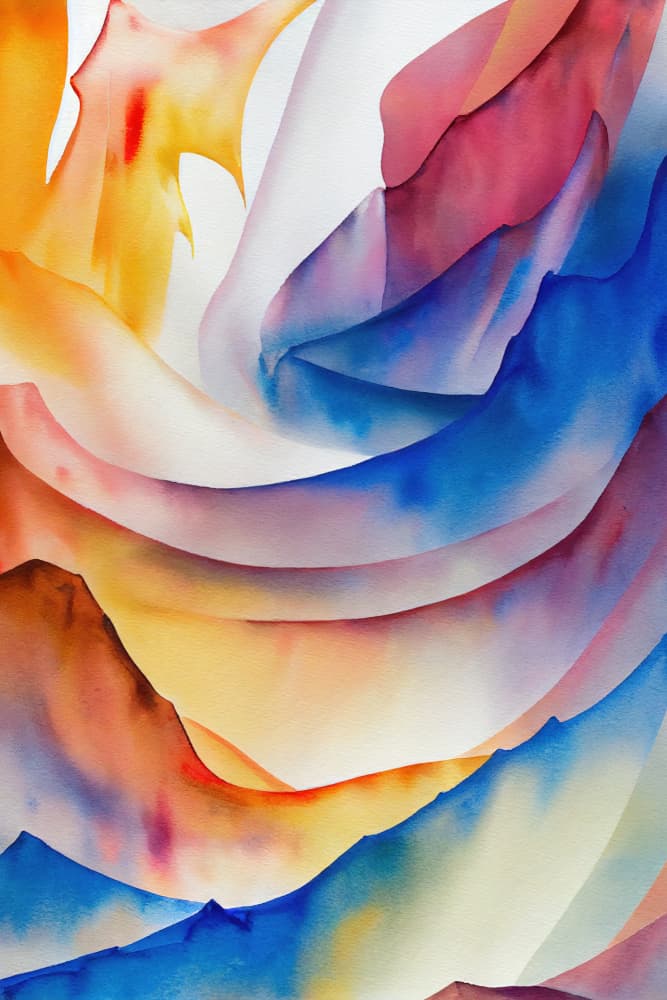 Vibrant Abstract Flow by Mauro — canvas wall art
