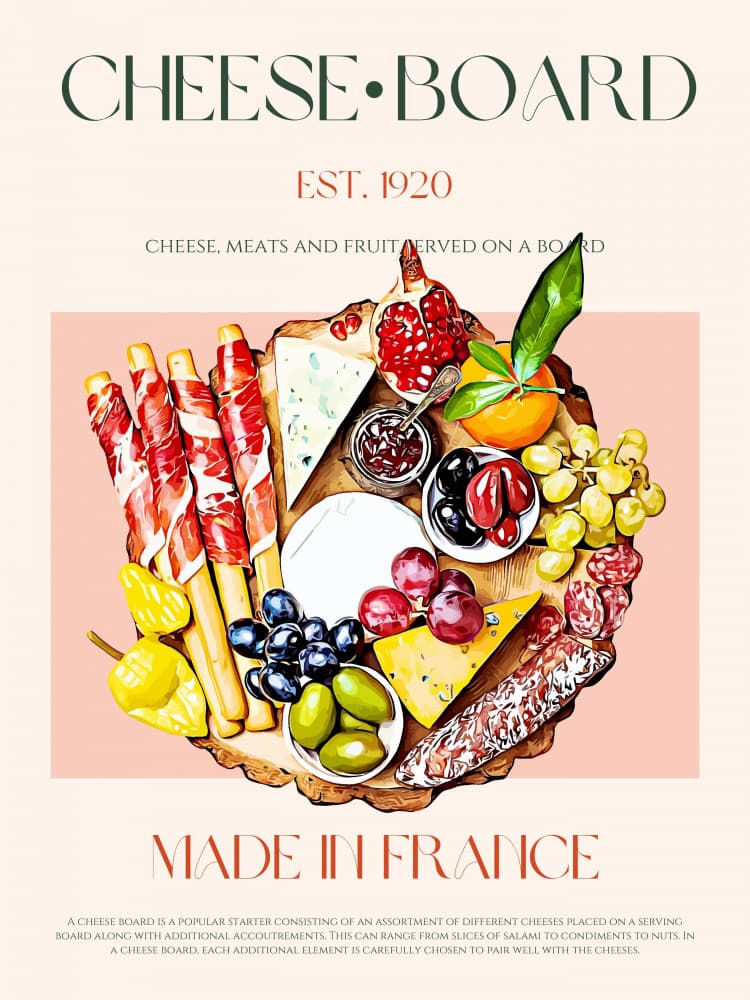 French Flair Feast by Nazma Khokhar — canvas wall art