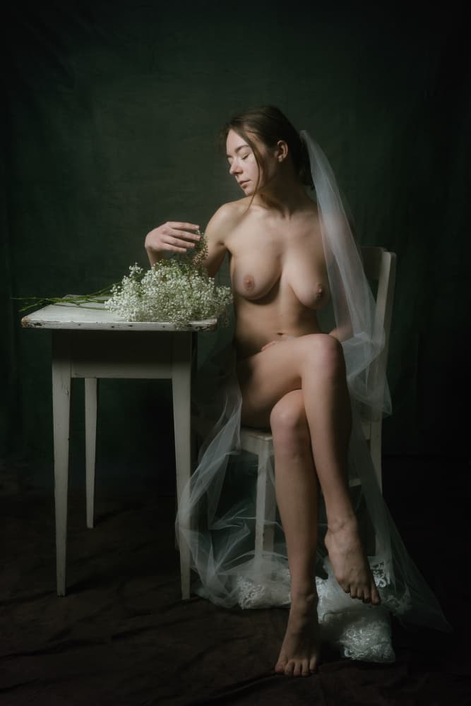 the bride by Ruth Franke — canvas wall art