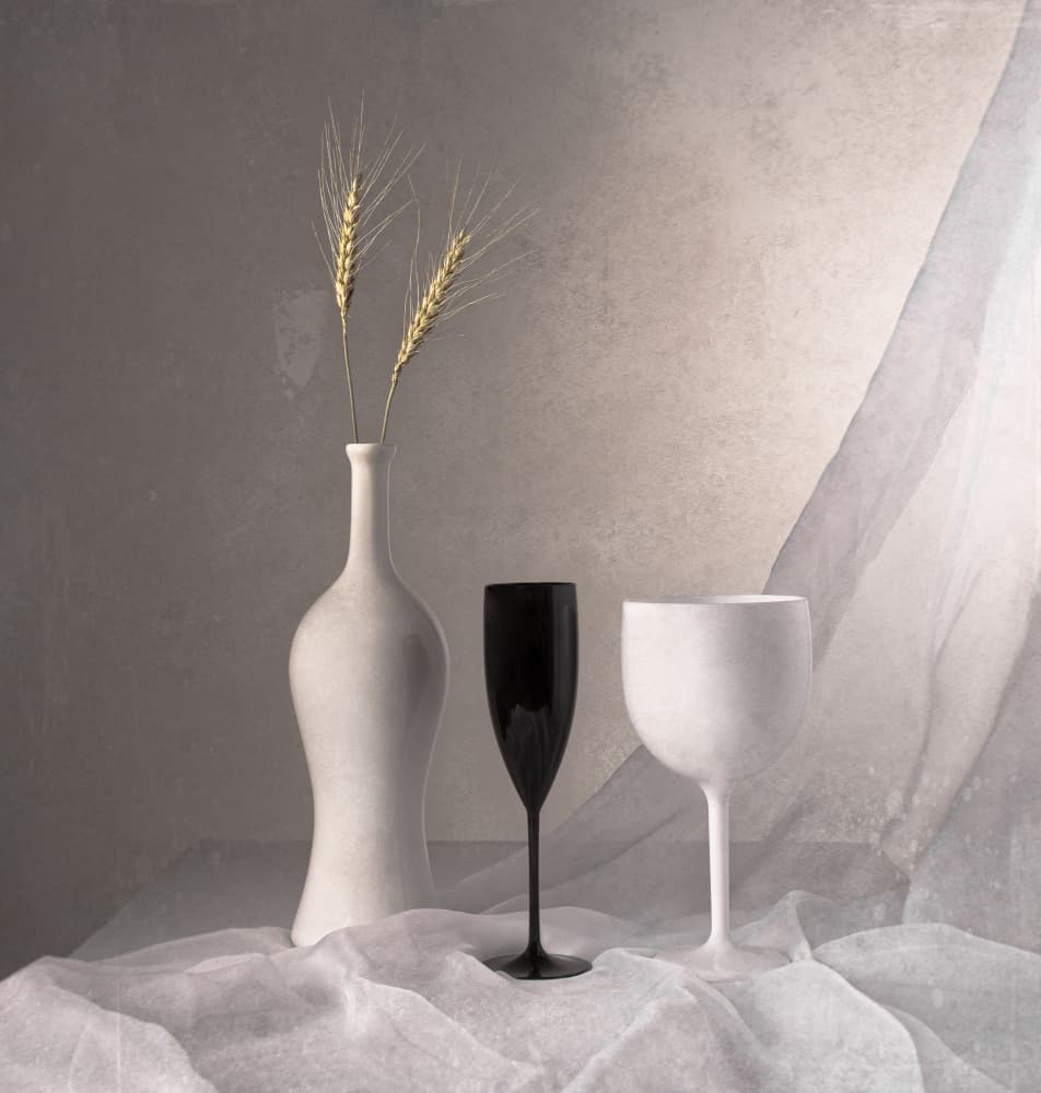 Elegant Monochrome Still Life by Margareth Perfoncio — canvas wall art