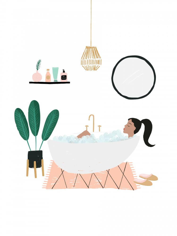 Home Spa Relaxation by Aislinn Simmonds — canvas wall art