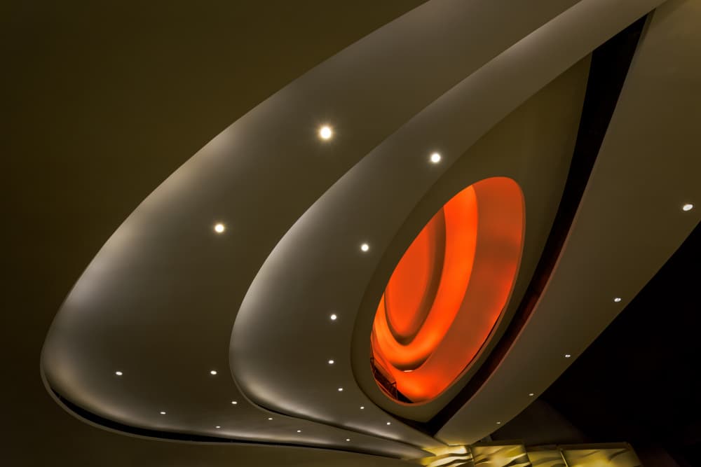 Abstract Architectural Glow by konglingming — canvas wall art
