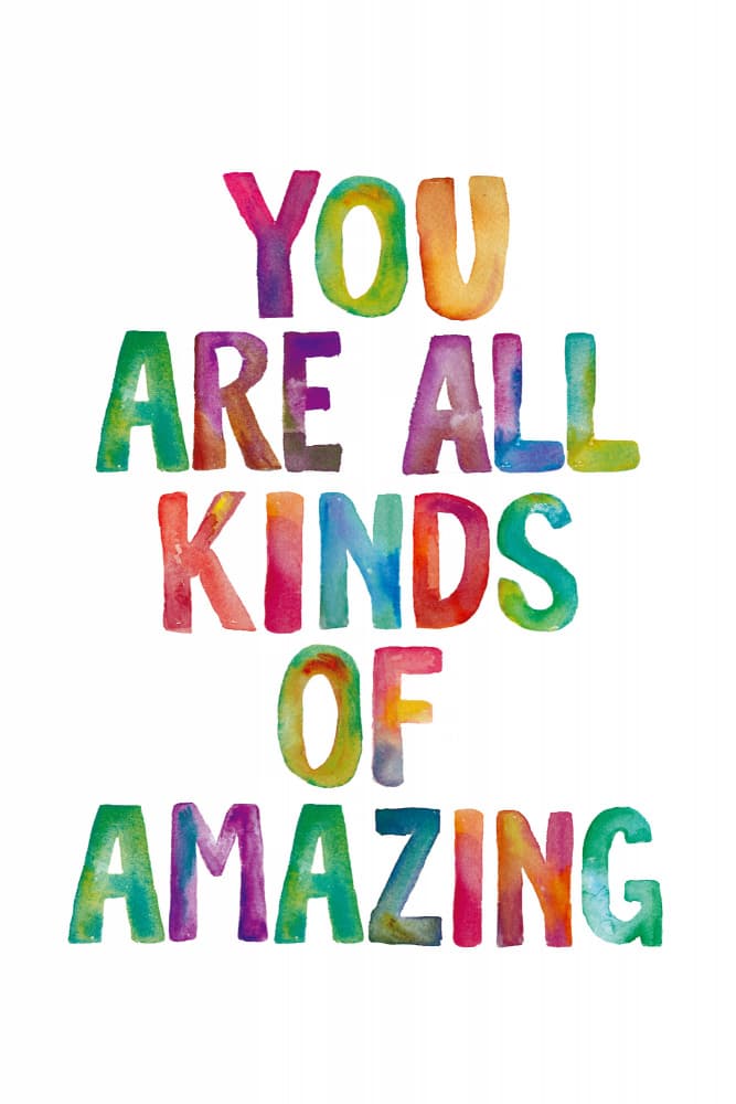 Colorful Amazing Quote by Brett Wilson — canvas wall art