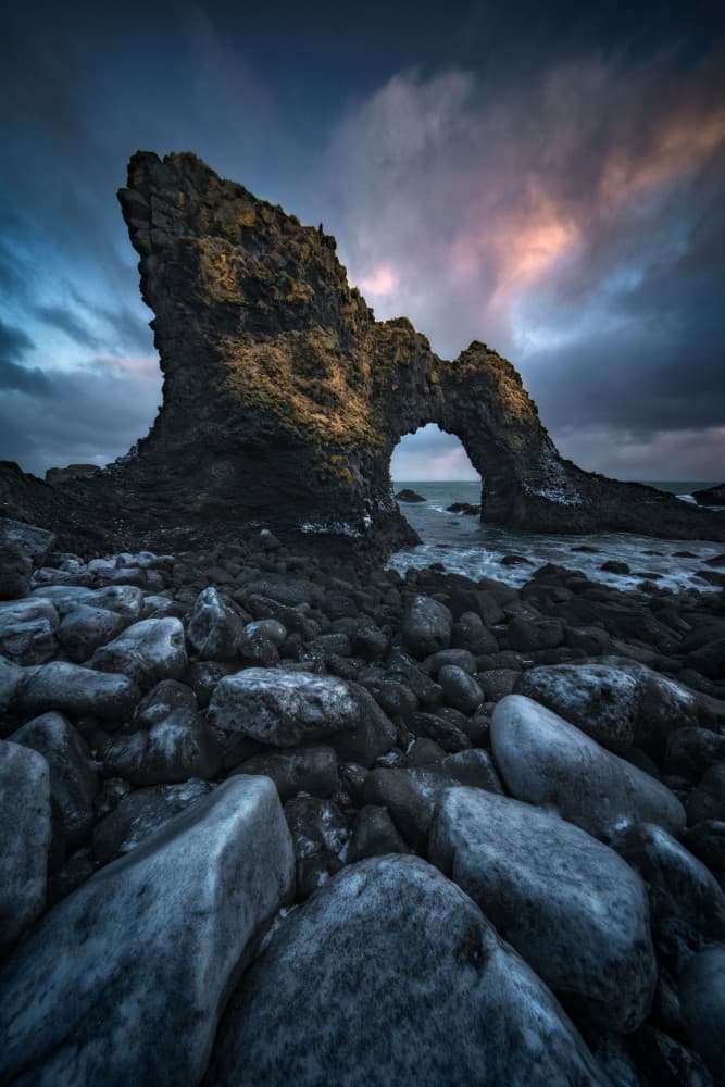 Dramatic Sea Arch by Carlos Gonzalez — canvas wall art