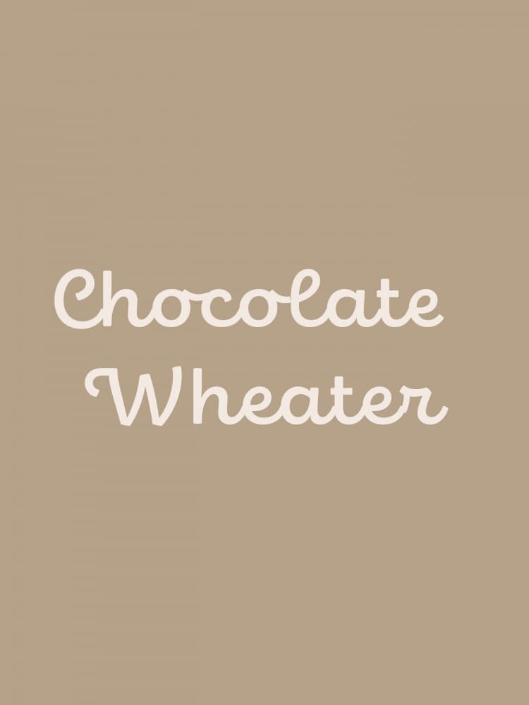 Chocolate Wheater Script by Elizabeth C — canvas wall art