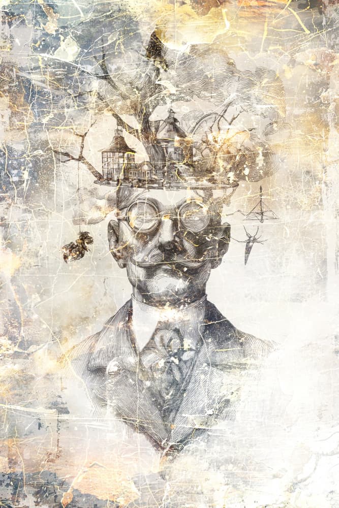Gentleman's Inner World by Rafal Kulik — canvas wall art