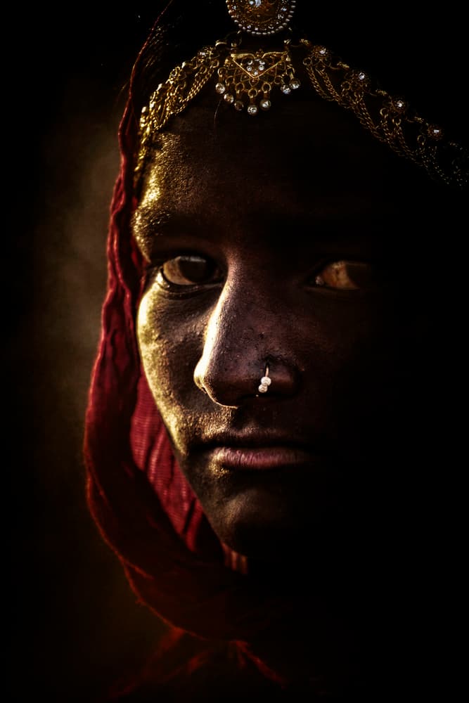 Intense Golden Portrait by Svetlin Yosifov — canvas wall art