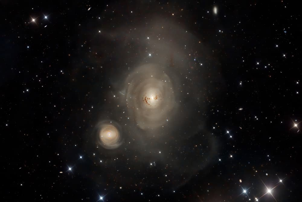 Galactic Embrace by Vikas Chander — canvas wall art