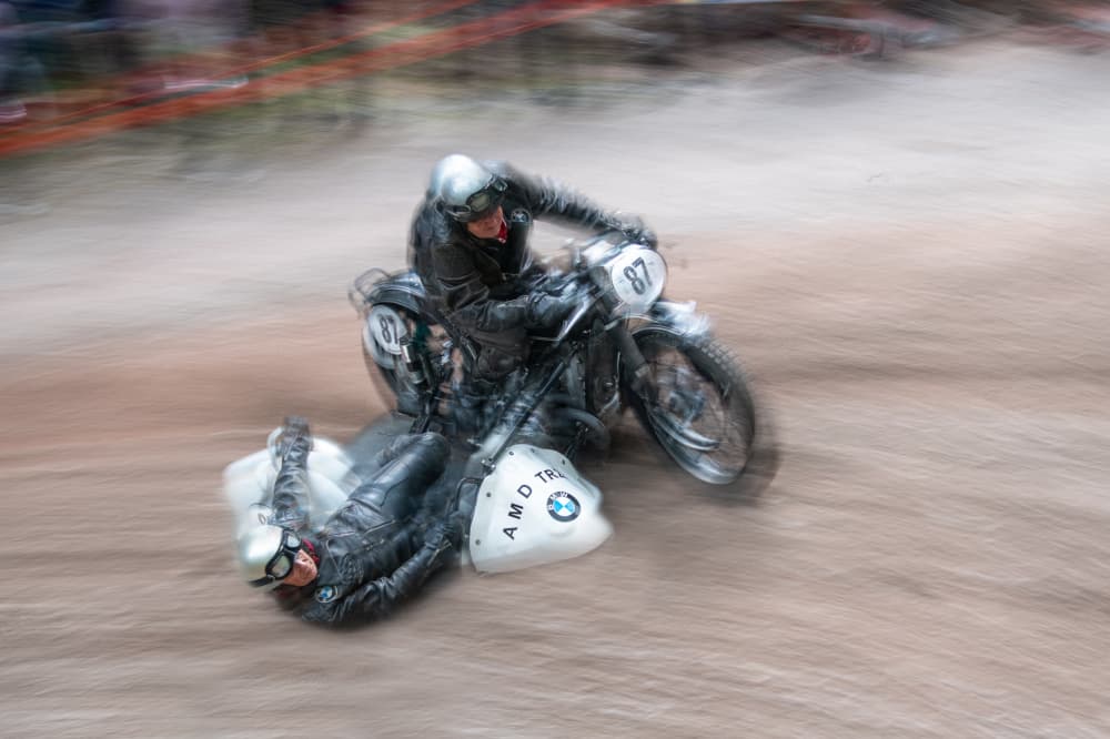 Vintage Sidecar Race by Milan Malovrh — canvas wall art