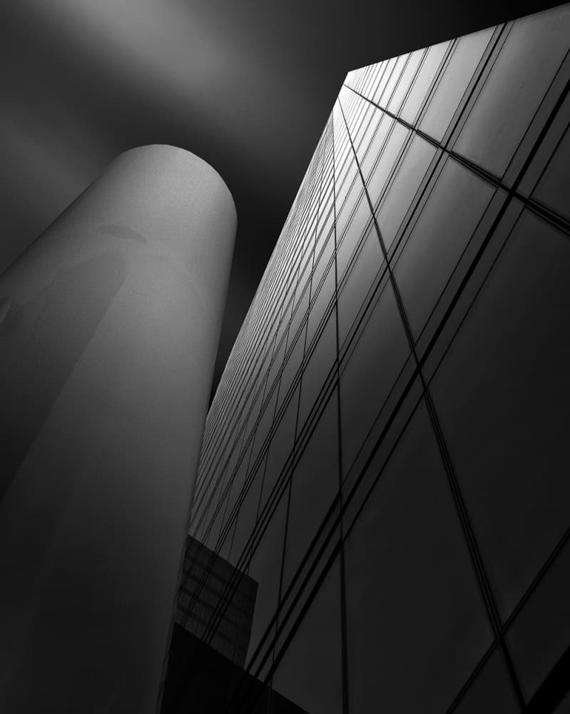 Modern City Lines by Jef Van den Houte — canvas wall art