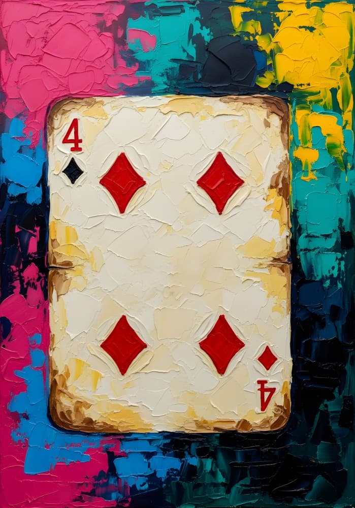 Bold Four Diamonds by HUGO — canvas wall art