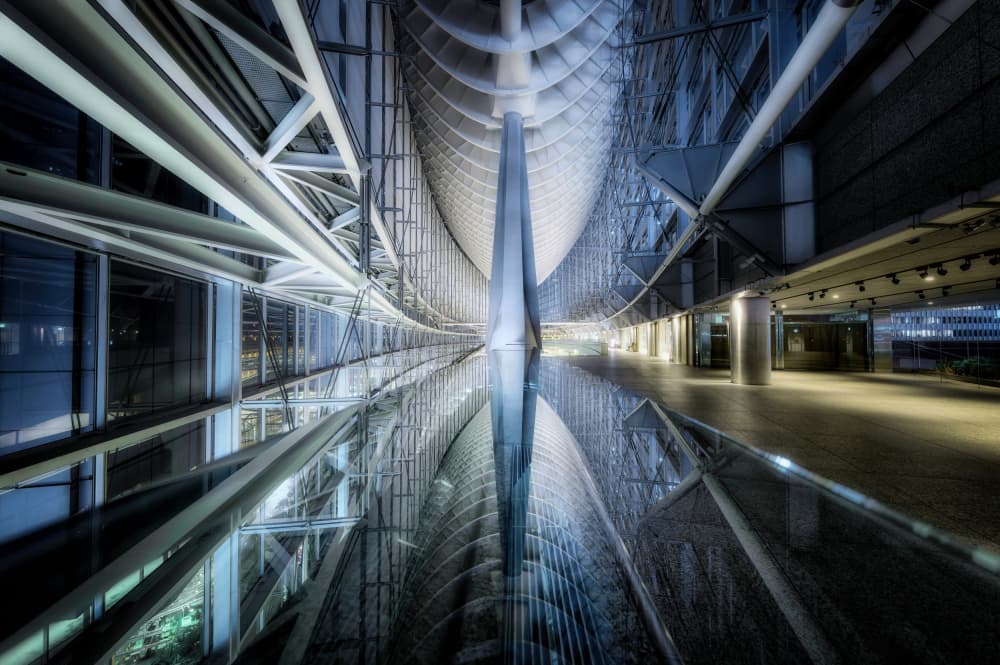 Modern Architectural Reflections by Daiki Suzuki — canvas wall art