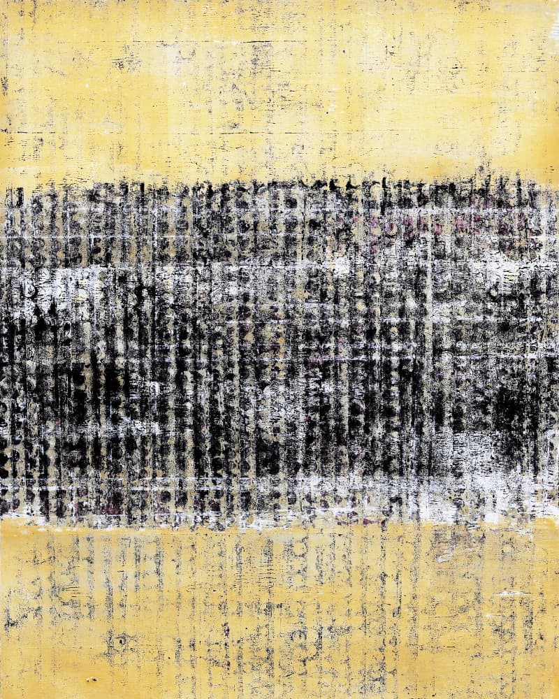 Abstract Grunge Grid by Petr Strnad — canvas wall art