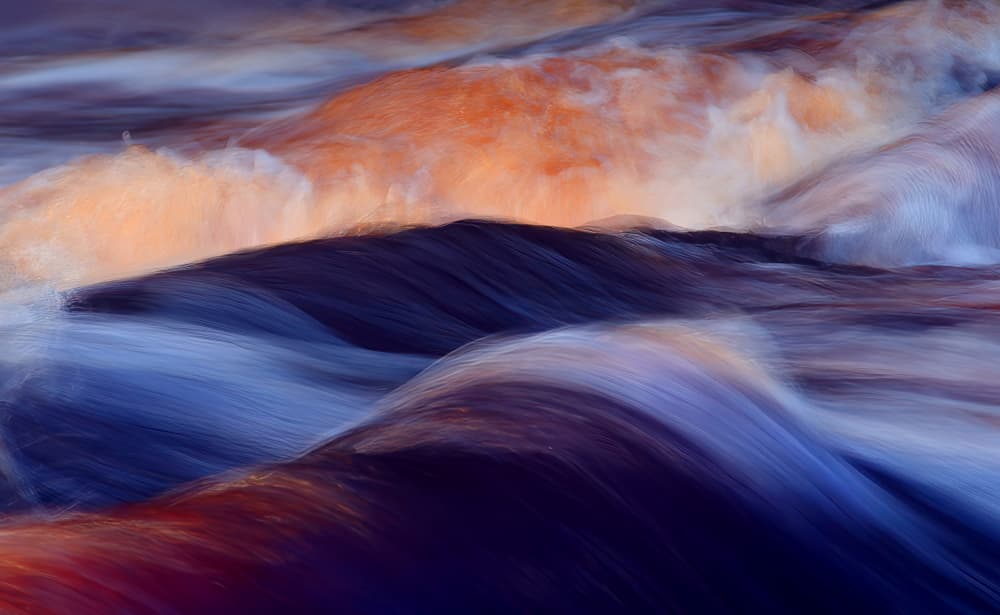 Flowing Ocean Waves by Ylva Sjögren — canvas wall art