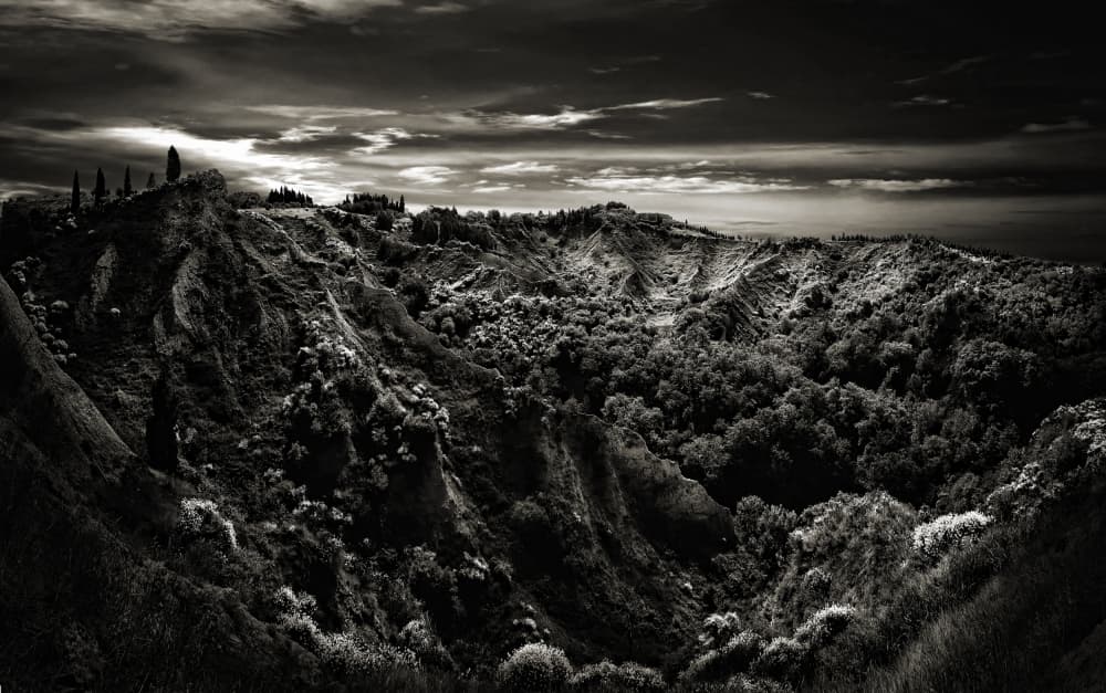 Dramatic Hillside View by Piet Flour — canvas wall art
