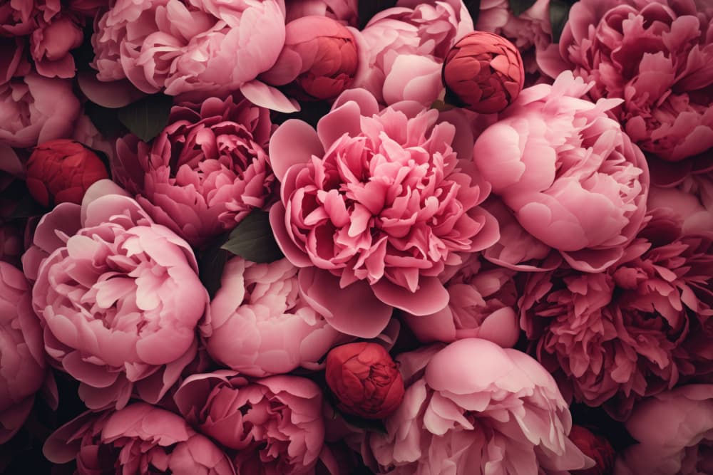 Lush Pink Peonies by Andrea Haase — canvas wall art
