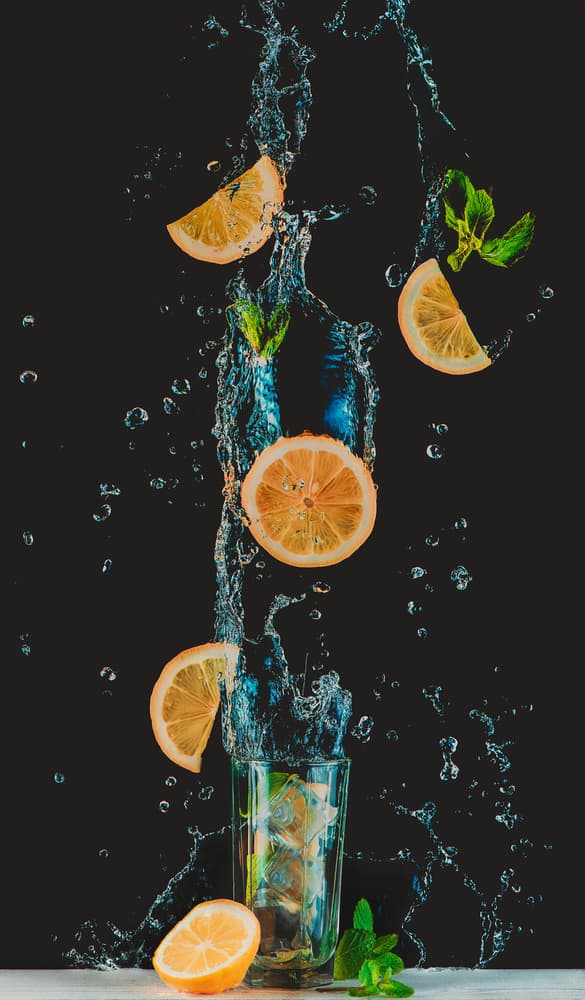 Refreshing Lemon Splash by Dina Belenko — canvas wall art
