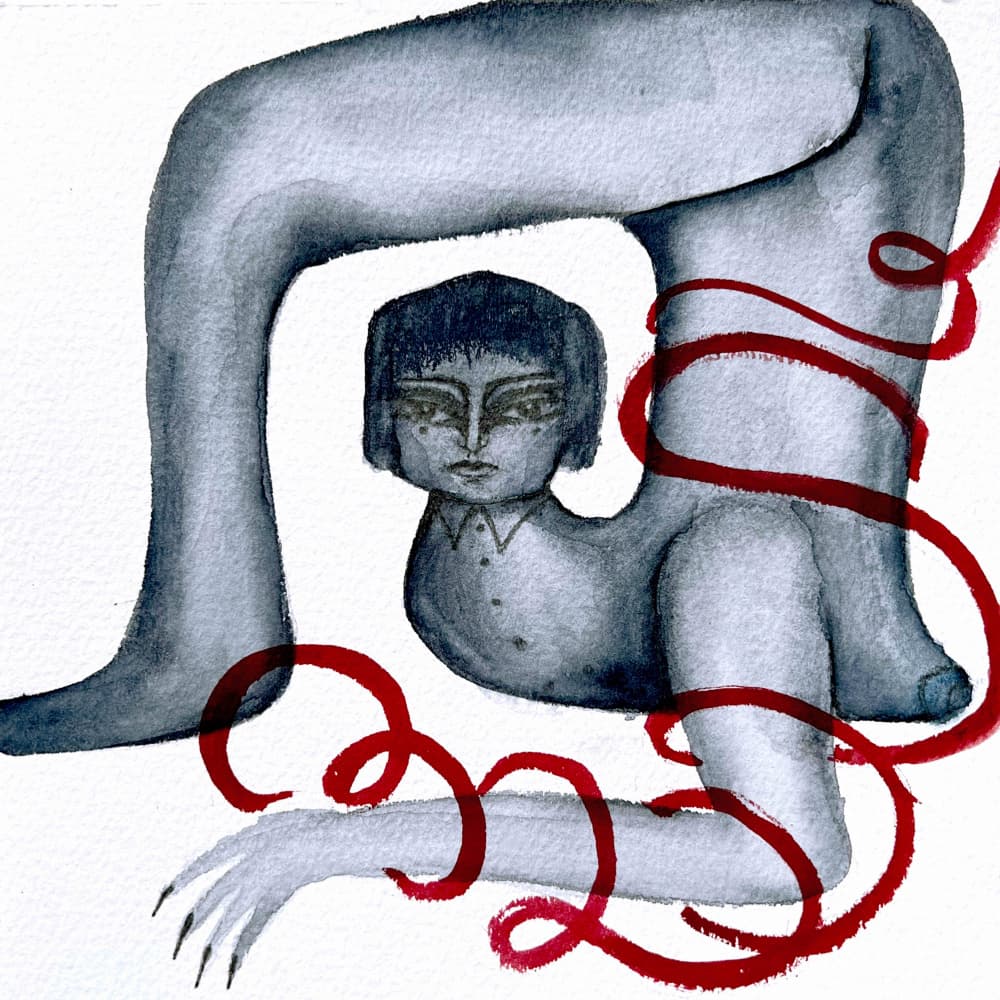 Surreal Bound Figure by Christina Misuro — canvas wall art