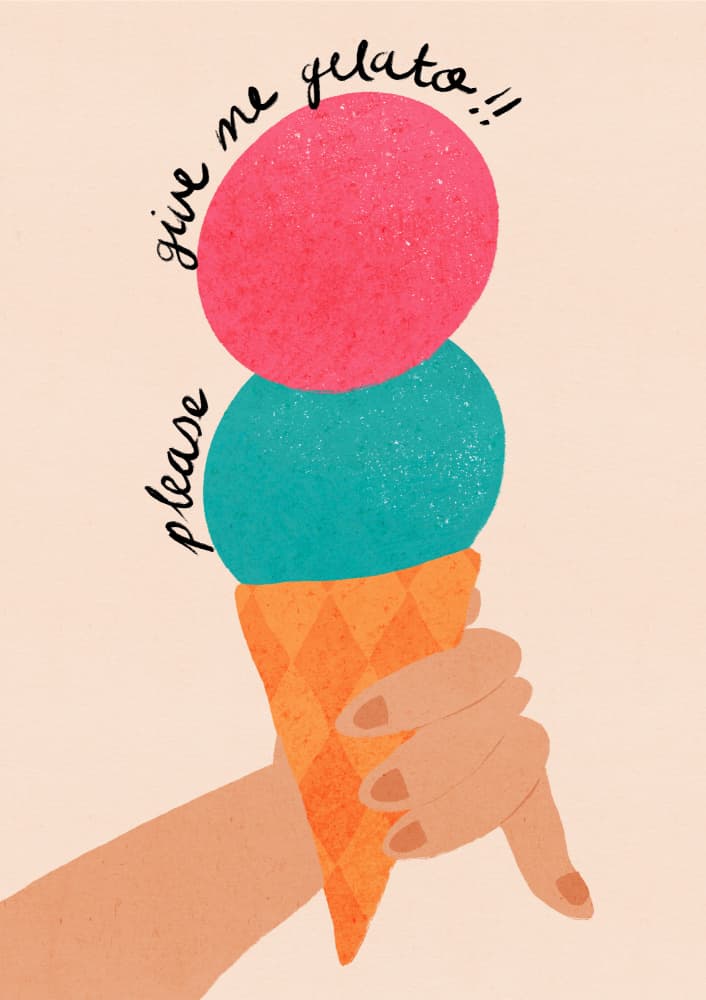 Colorful Gelato Delight