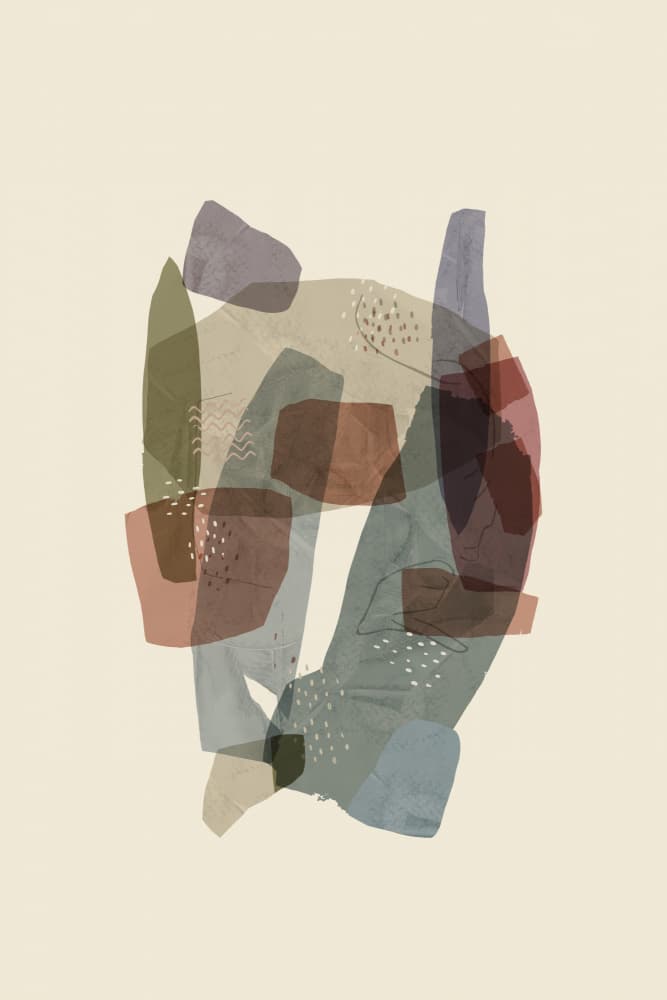 Organic Abstract Shapes by cartissi — canvas wall art