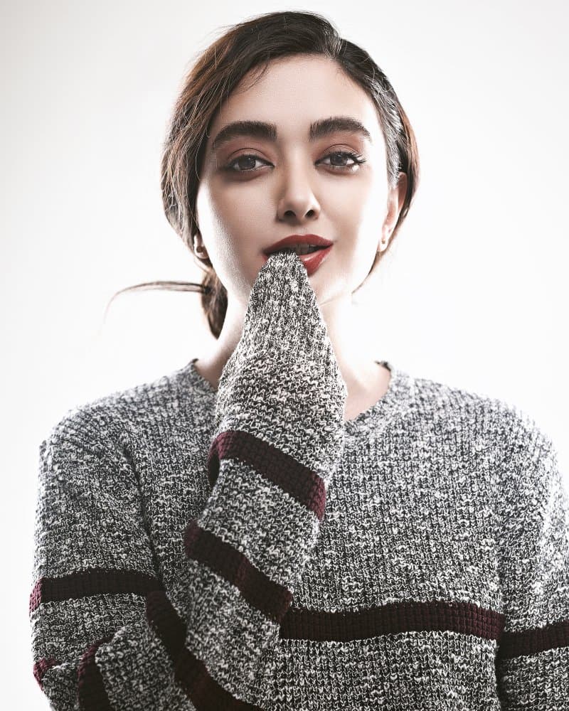Cozy Sweater Portrait by Behrouz Sasani — canvas wall art