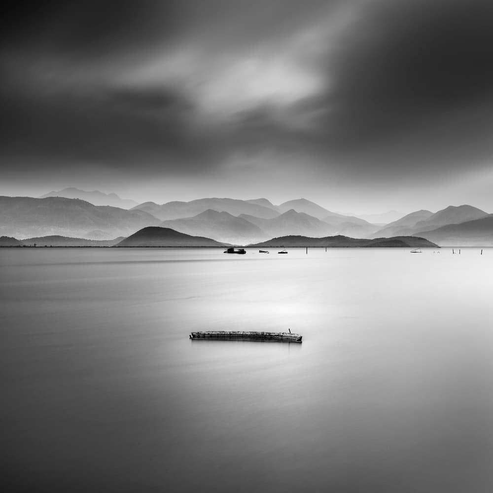 Serene Lake Mountains by George Digalakis — canvas wall art