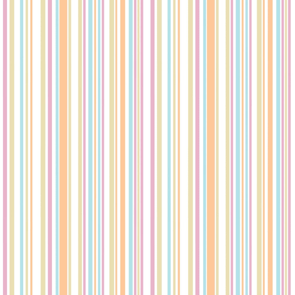 Gentle Pastel Stripes by Josie George — canvas wall art