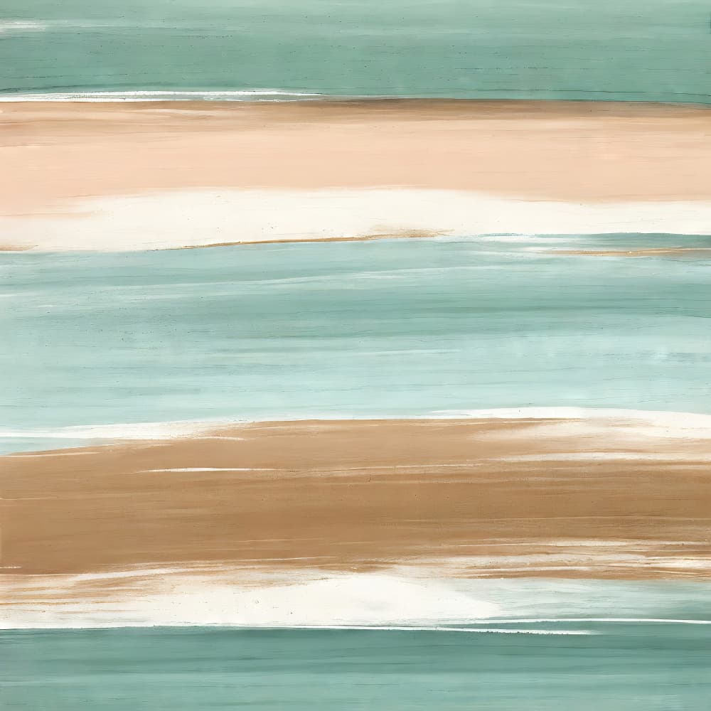 Coastal Brushstroke Abstract by Alpenglow Workshop — canvas wall art