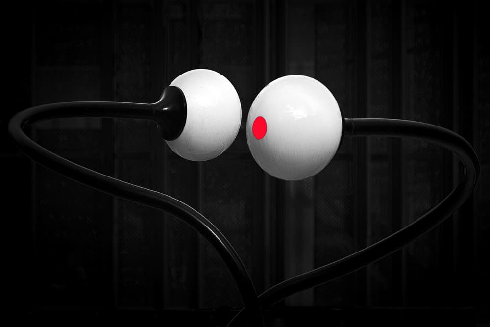 Minimalist Eye Heart by Hans-Wolfgang Hawerkamp — canvas wall art