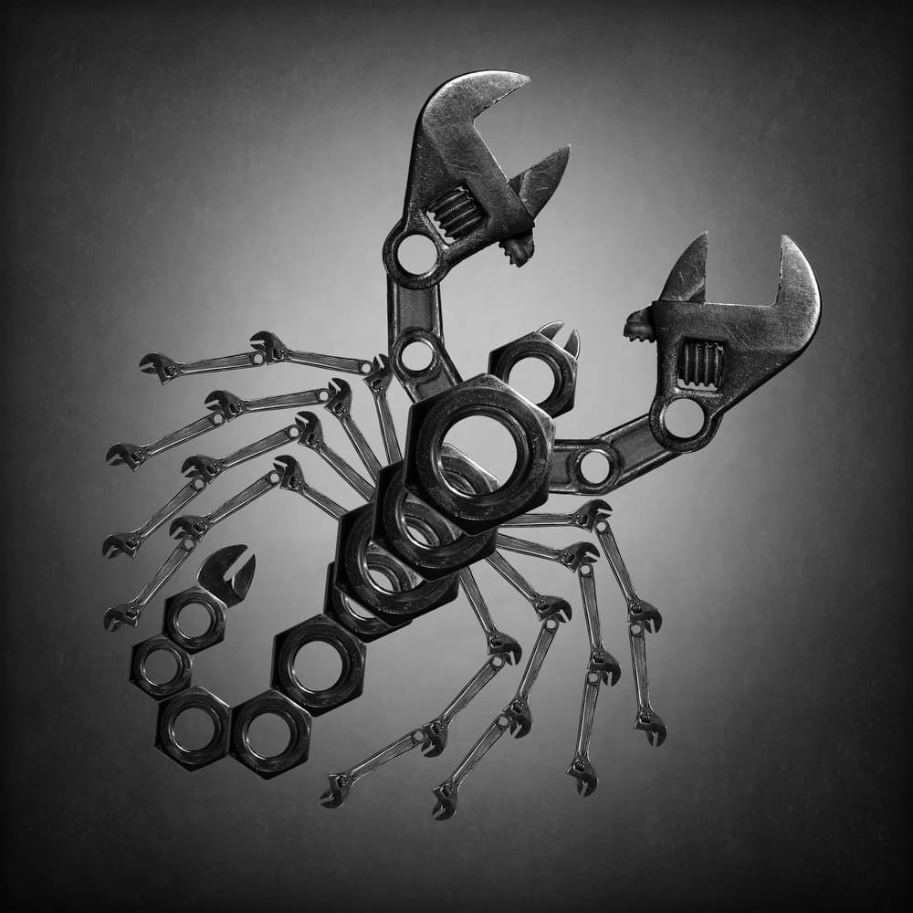 Mechanical Scorpion by Victoria Glinka — canvas wall art