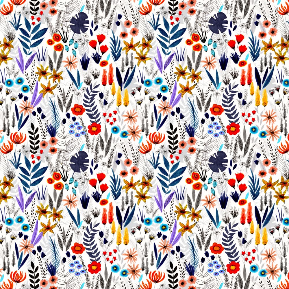 Botanical Fantasy Garden by Julie Lesouef — canvas wall art