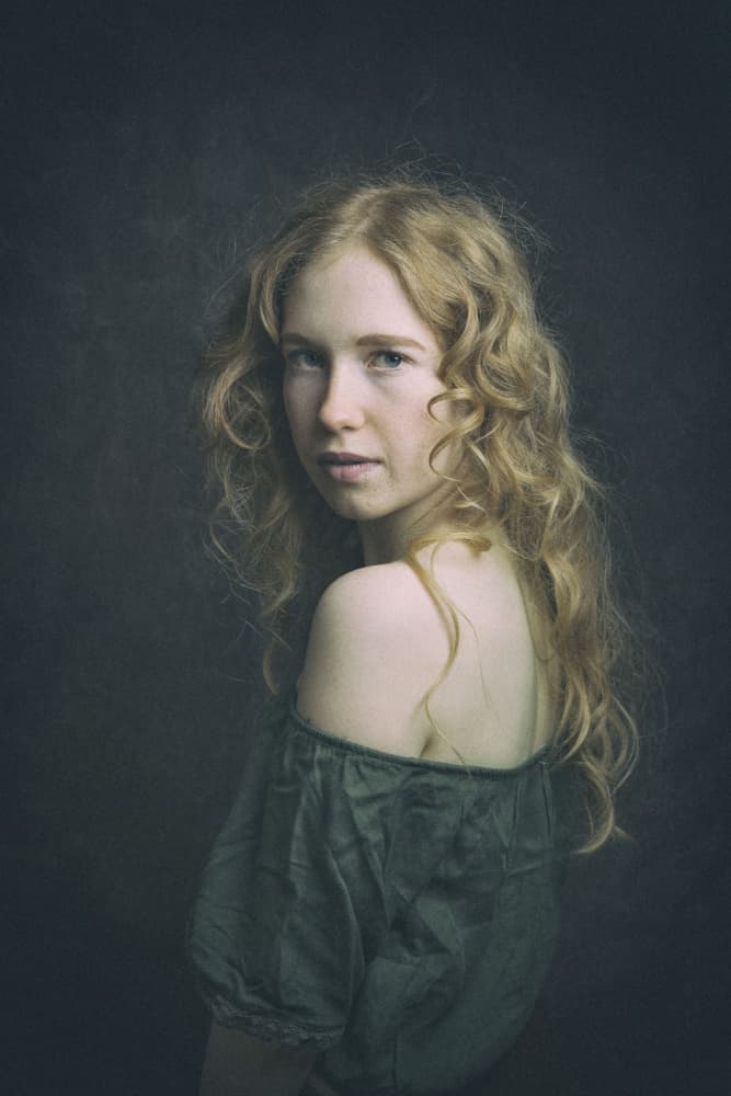 Ethereal Redhead Portrait by Ruth Franke — canvas wall art
