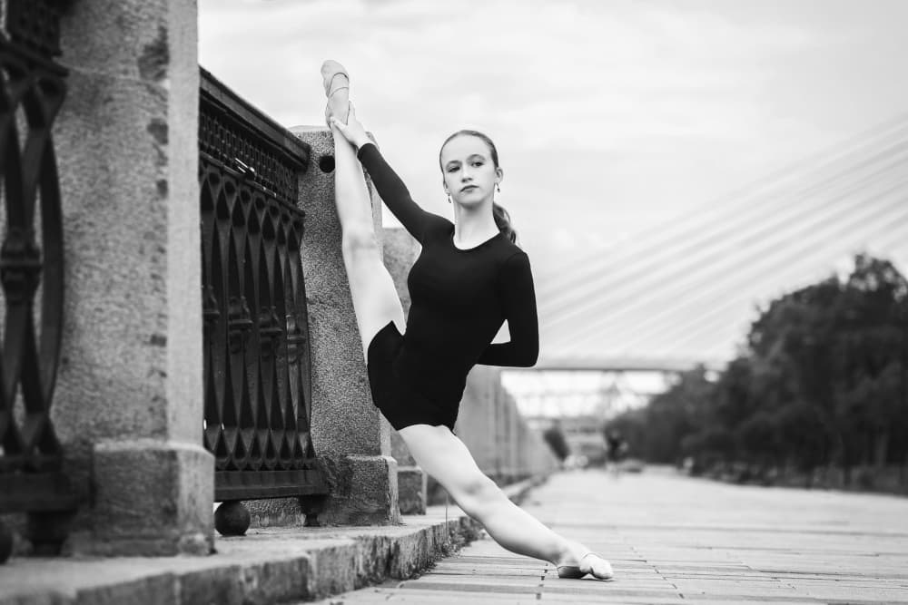 Urban Ballet Stretch by Alexandr — canvas wall art