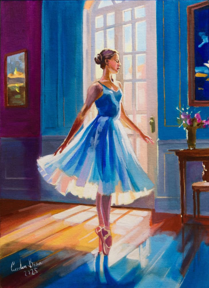 Graceful Ballerina in Sunlight by Gordon Bruce — canvas wall art
