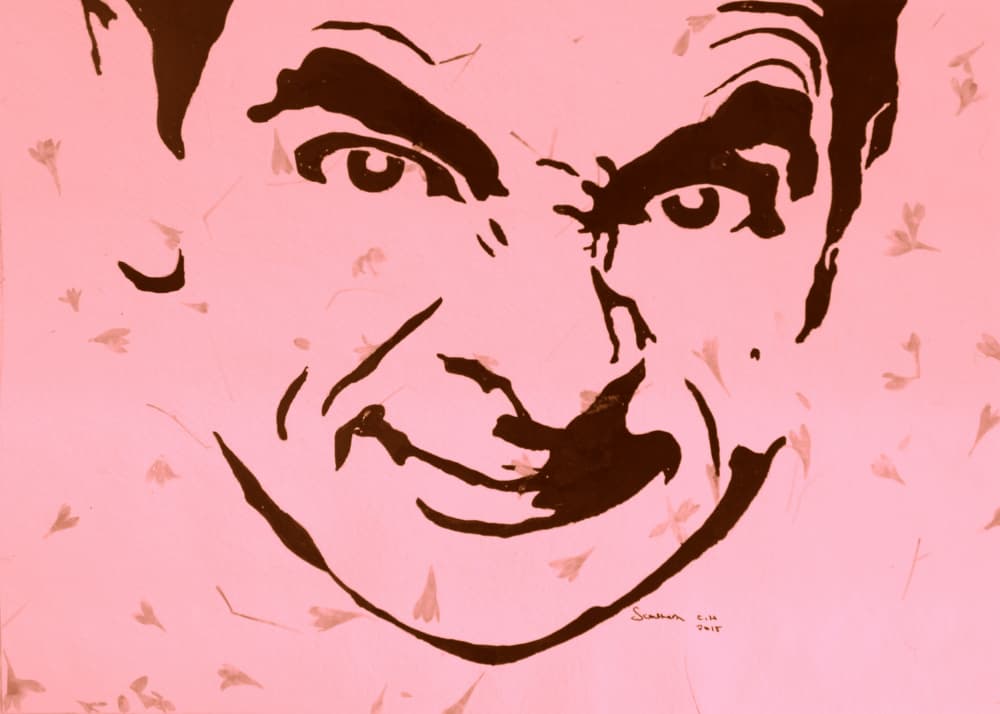 Mischievous Pink Portrait by Santhosh ch — canvas wall art