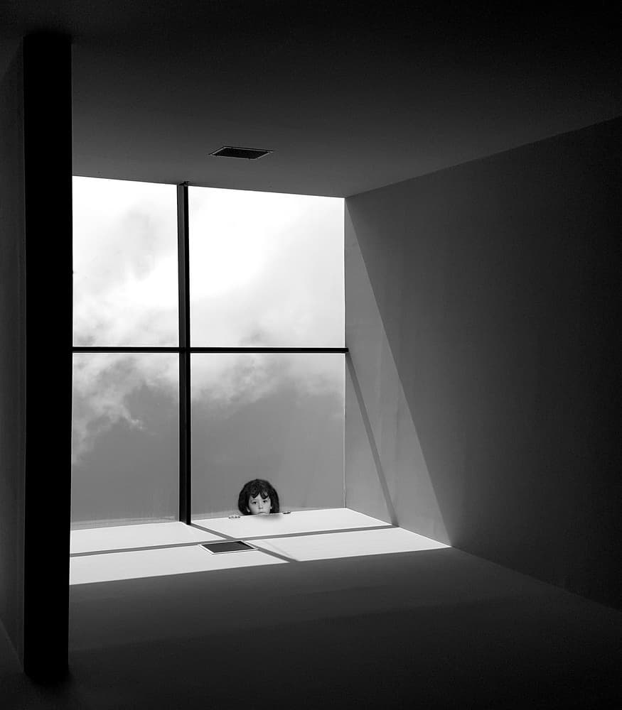 Peeking By Window by Huib Limberg — canvas wall art