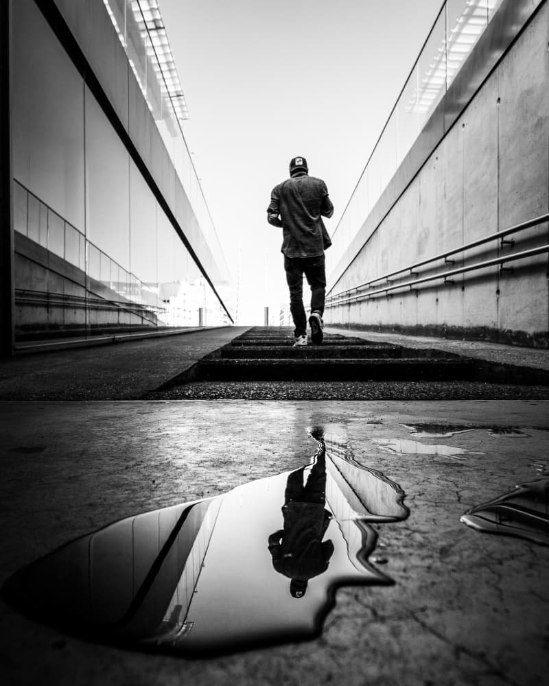 Urban Ascent Reflection by Sofie Steenhoudt — canvas wall art