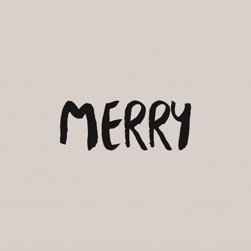 Merry Holiday Message by Orara Studio — canvas wall art