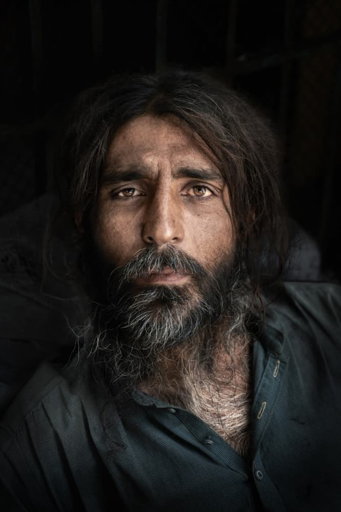Soulful Gaze Portrait by Trevor Cole — canvas wall art